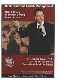 The National Graduate School Press, Three Experts on Quality Management: Philip B. Crosby, W. Edwards Deming, Joseph M. Juran
